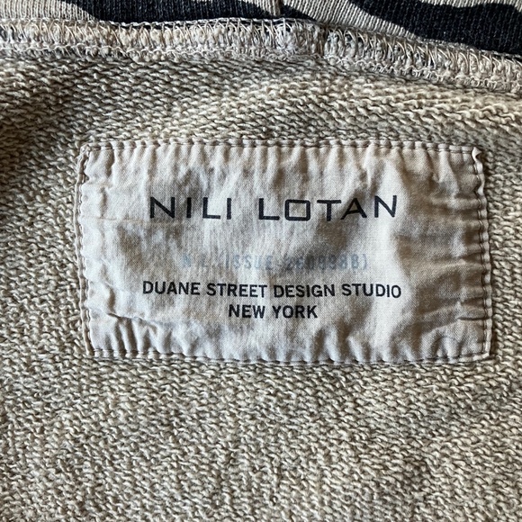 Nili Lotan Distressed Tiger Print Zip-Up Hoodie L XL - Picture 7 of 8